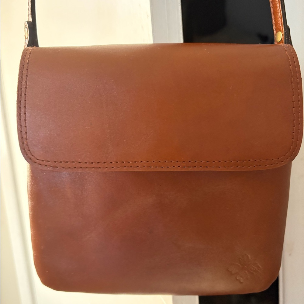 Patricia Nash Tan Leather Crossbody Bag